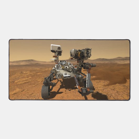 Ausdauerrenderung auf der Oberfläche von Mars. Schreibtischunterlage (Vorderseite)