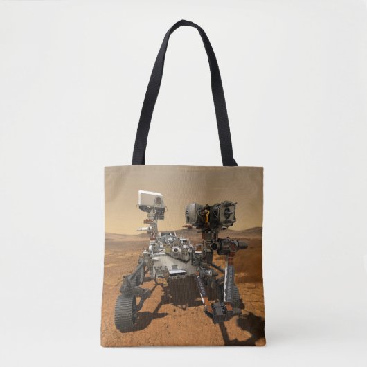 Ausdauerrenderung auf der Oberfläche von Mars. Tasche (Vorderseite)