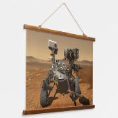 Ausdauerrenderung auf der Oberfläche von Mars. Wandteppich Mit Holzrahmen (Gewinkelt)