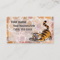 Ausdehnen der Tiger-Visitenkarte
