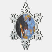 Ausdehnen des Eichhörnchens Schneeflocken Zinn-Ornament (Rechts)