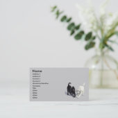 Ausdehnen von Labradoodles Visitenkarten Visitenkarte (Stehend Vorderseite)