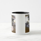 Ausdehnende Katze, zuhause Tasse (Zentrum)