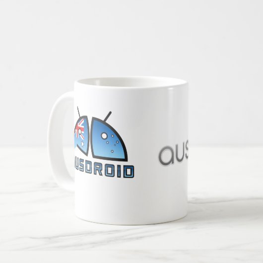 Ausdroid u. Auschrome Tasse (Vorderseite Links)