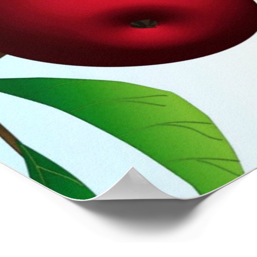 Ausdruck "Äpfel auf Zweigen" Poster (Ecke)