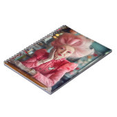 Ausdruck der Liebe Kuss zeitloser Gnade in Rosa Notizblock (Linke Seite)