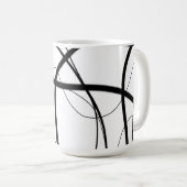 Ausdruck in Schwarz und Weiß Kaffeetasse (VorderseiteRechts)
