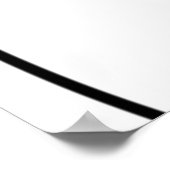 Ausdruck in Schwarz und Weiß Poster (Ecke)