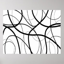 Ausdruck in Schwarz und Weiß Poster