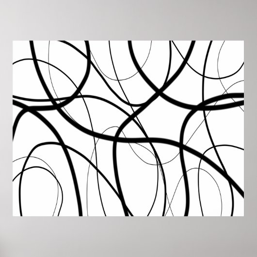 Ausdruck in Schwarz und Weiß Poster (Vorne)