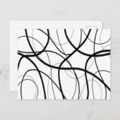 Ausdruck in Schwarz und Weiß Postkarte (Vorne/Hinten)
