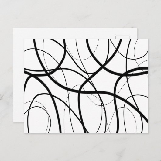 Ausdruck in Schwarz und Weiß Postkarte (Vorne/Hinten)