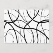 Ausdruck in Schwarz und Weiß Postkarte (Vorderseite)