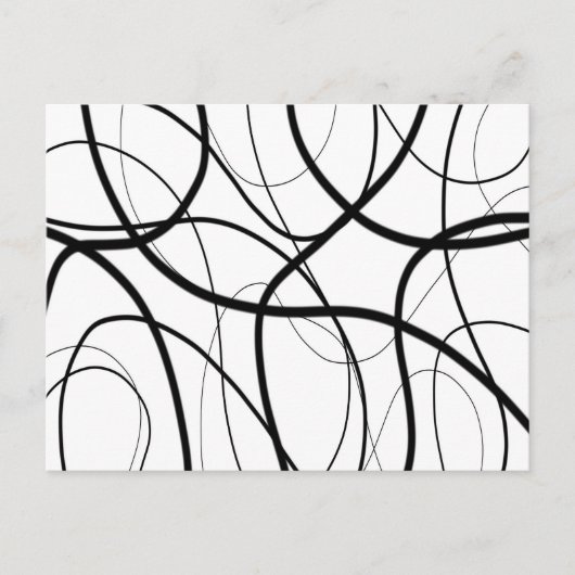 Ausdruck in Schwarz und Weiß Postkarte (Vorderseite)