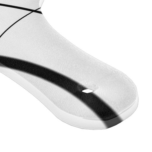 Ausdruck in Schwarz und Weiß Schneidebrett (Ecke)