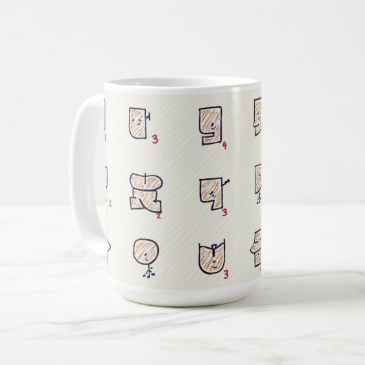 Ausdruck Kaffeetasse (Vorderseite Links)