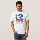 AUSDRUCK-PRÄSIDENT OBAMA ZWEI T-Shirt (Vorne ganz)