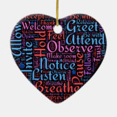 Ausdrücke der unbedingten Liebe in der Wortkunst Keramikornament (Hinten)
