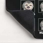 Ausdrücke von einer langsamen und blauen Faulheit Mousepad (Ecke)