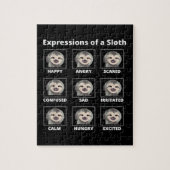 Ausdrücke von einer langsamen und blauen Faulheit Puzzle (Vertikal)