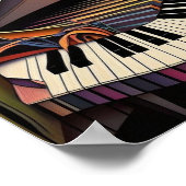 Ausdrücke von Jazz Wall Picture Poster (Ecke)