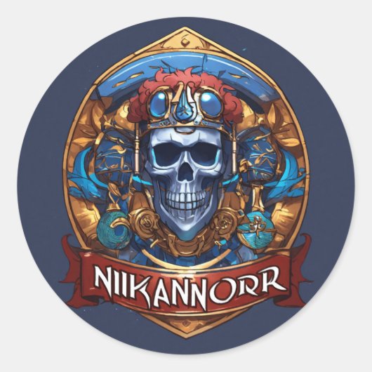 "Ausdrucken Sie sich selbstbewusst mit dem ultimat Runder Aufkleber (Vorderseite)