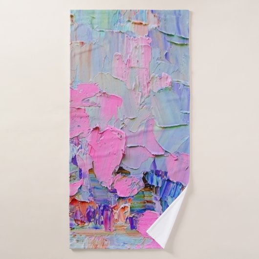 Ausdrückend geprägte Farbe auf der Leinwand, erste Badehandtuch (Badehandtuch)