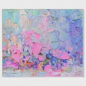 Ausdrückend geprägte Farbe auf der Leinwand, erste Geschenkpapier (Flach)