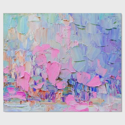 Ausdrückend geprägte Farbe auf der Leinwand, erste Geschenkpapier (Flach)