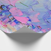 Ausdrückend geprägte Farbe auf der Leinwand, erste Geschenkpapier (Ecke)