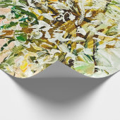 Ausdrückend geprägte Farbe auf der Leinwand, erste Geschenkpapier (Ecke)