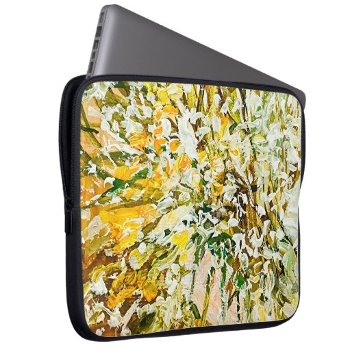 Ausdrückend geprägte Farbe auf der Leinwand, erste Laptopschutzhülle (Vorne Rechts)