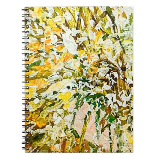 Ausdrückend geprägte Farbe auf der Leinwand, erste Notizblock (Vorderseite)