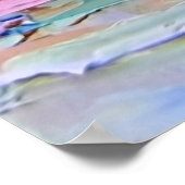 Ausdrückend geprägte Farbe auf der Leinwand, erste Poster (Ecke)