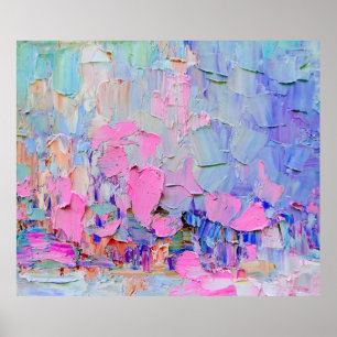 Ausdrückend geprägte Farbe auf der Leinwand, erste Poster