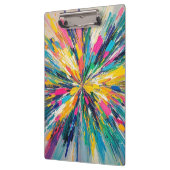 Ausdrückliche, abstrakte, bunte Posterdekor Klemmbrett (Links)