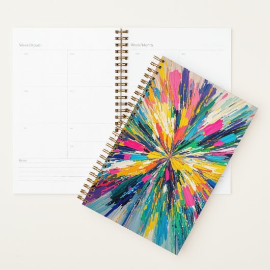 Ausdrückliche, abstrakte, bunte Posterdekor Planer (Anzeige)