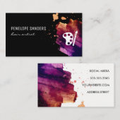 Ausdrückliche Farbe gebürstet | Paint Brush Visitenkarte (Vorne/Hinten)