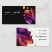 Ausdrückliche Farbe gebürstet Visitenkarte (Vorne/Hinten)