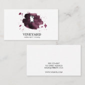 Ausdrückliche Pinselstriche / Rose Visitenkarte (Vorne/Hinten)