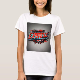 Ausdrückliche Reds: Word 'Express' Design" T-Shirt