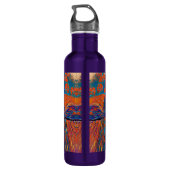 Ausdrückliche Rose im Himmel Edelstahlflasche (Rückseite)