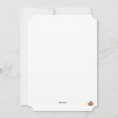 Ausdrückliche Rose im Himmel Feiertagskarte (Rückseite)