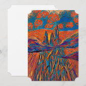 Ausdrückliche Rose im Himmel Feiertagskarte (Vorne/Hinten)