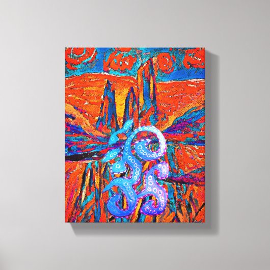 Ausdrückliche Rose im Himmel Leinwanddruck (Vorderseite)