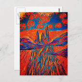 Ausdrückliche Rose im Himmel Postkarte (Vorne/Hinten)