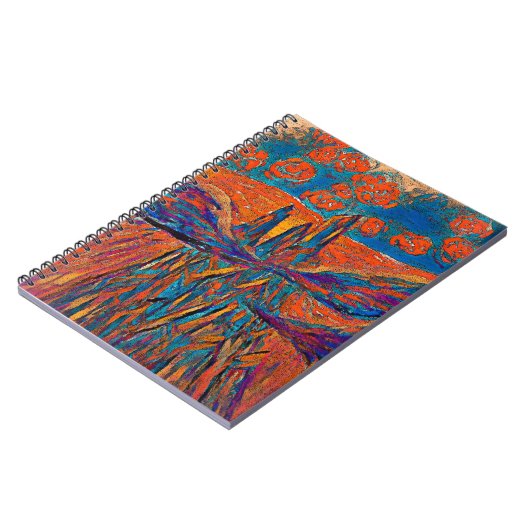 Ausdrückliche Rose im Himmel und im Berg Notizblock (Linke Seite)