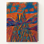 Ausdrückliche Rose in Sky & Monogram Notizblock (Rückseite)