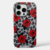 Ausdrückliche Rote Rosen zur Leinwand Case-Mate iPhone Hülle (Rückseite)