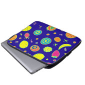 Ausdrucksfähiges Neon Fruit Artistry Pattern Laptopschutzhülle (Vorne Knopf)